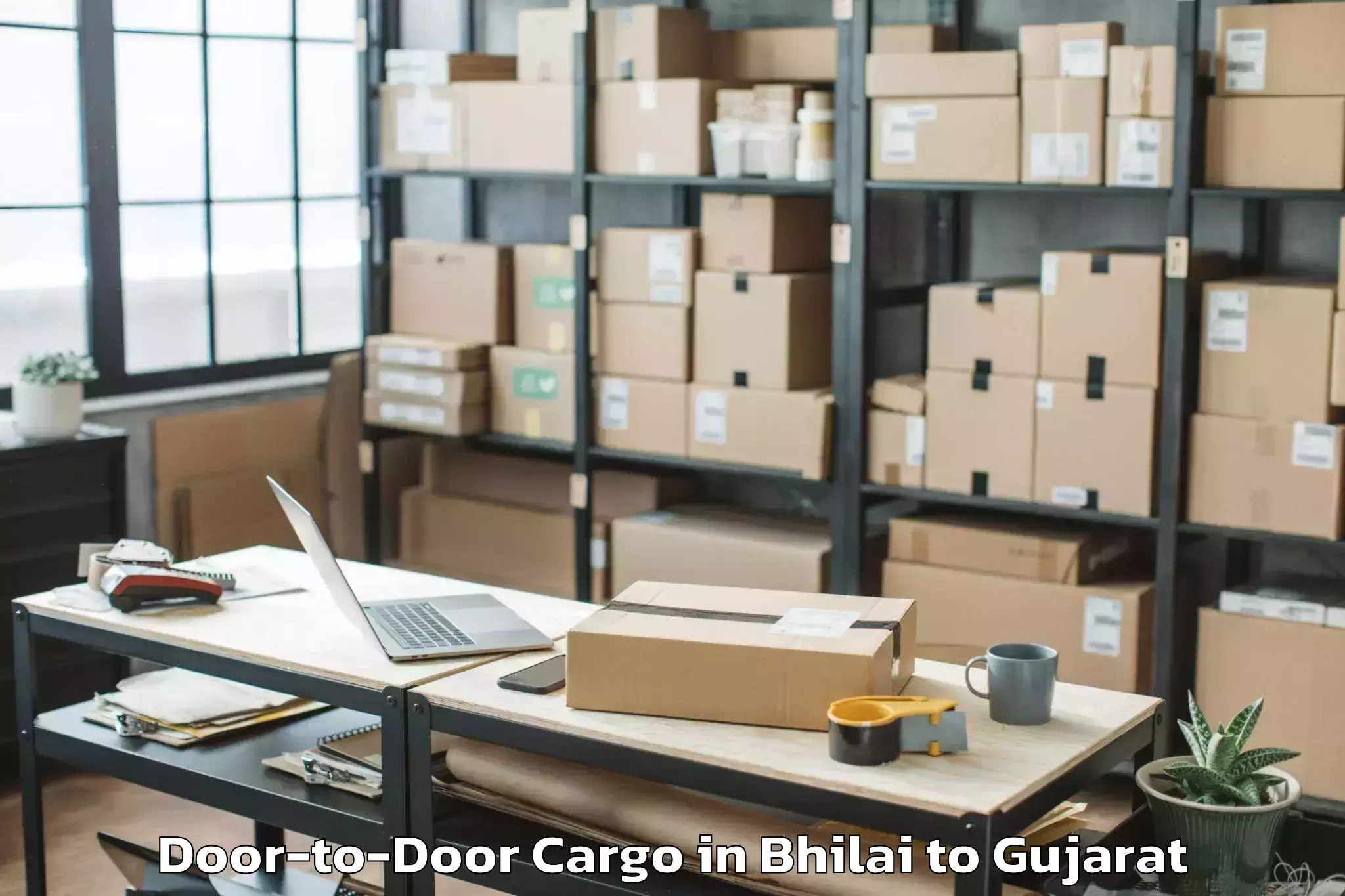 Affordable Bhilai to Valsad Door To Door Cargo